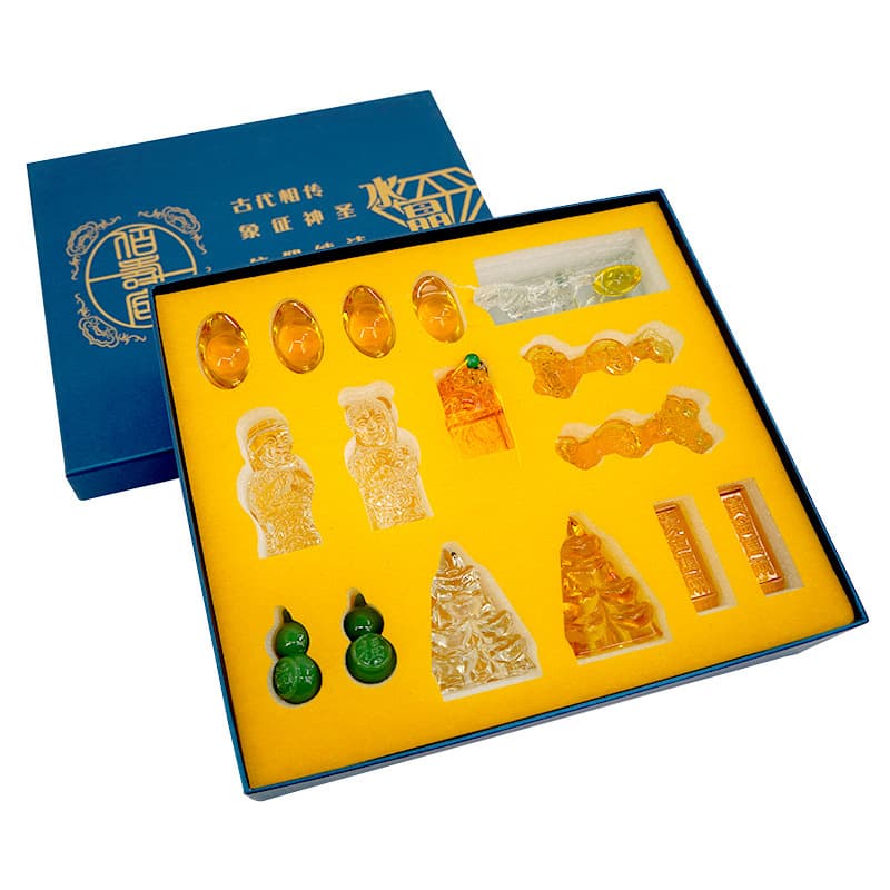 Baishou Palace Crystal Burial Accessories Manufacturer Set, Graveyard Interment Ingot Complete Set, Funeral and Mourning Sacrificial Ornaments