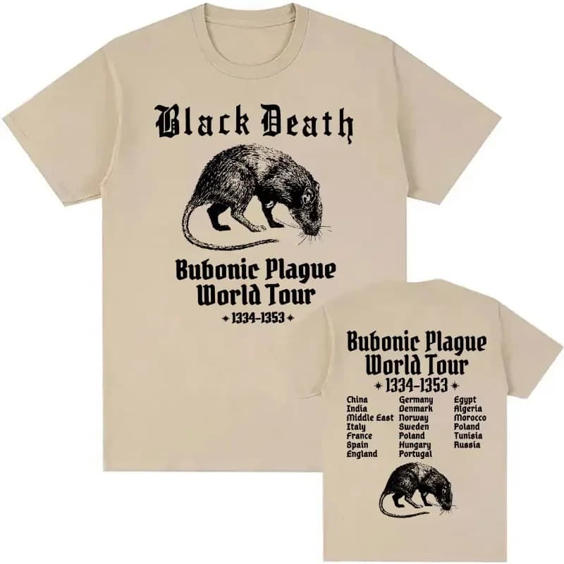 Bubonic World Tour 2024 Tshirts Men Women Casual Funny Meme