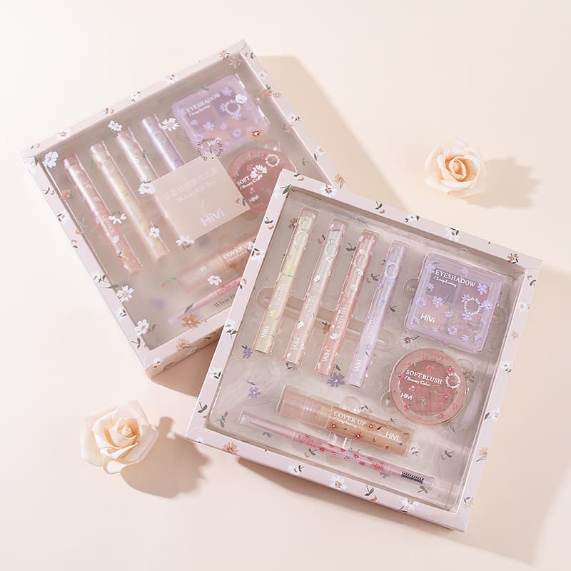 Huayu Qingshi Makeup Gift Set 8-Piece Christmas Holiday Birthday Gift for Girlfriend Bestie Women Cosmetics