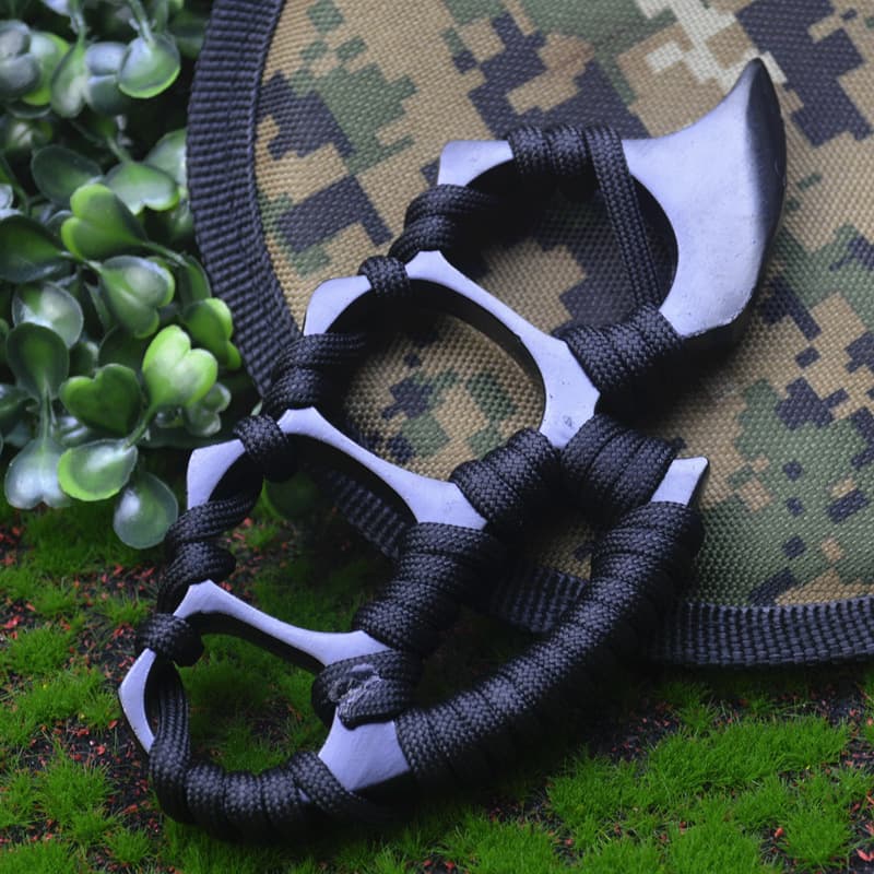 Multifunctional finger tiger with bottle opener, four-finger ring, life-saving equipment, rope-wrapped martial arts boxing ring, iron four-finger boxing glove, magic ring