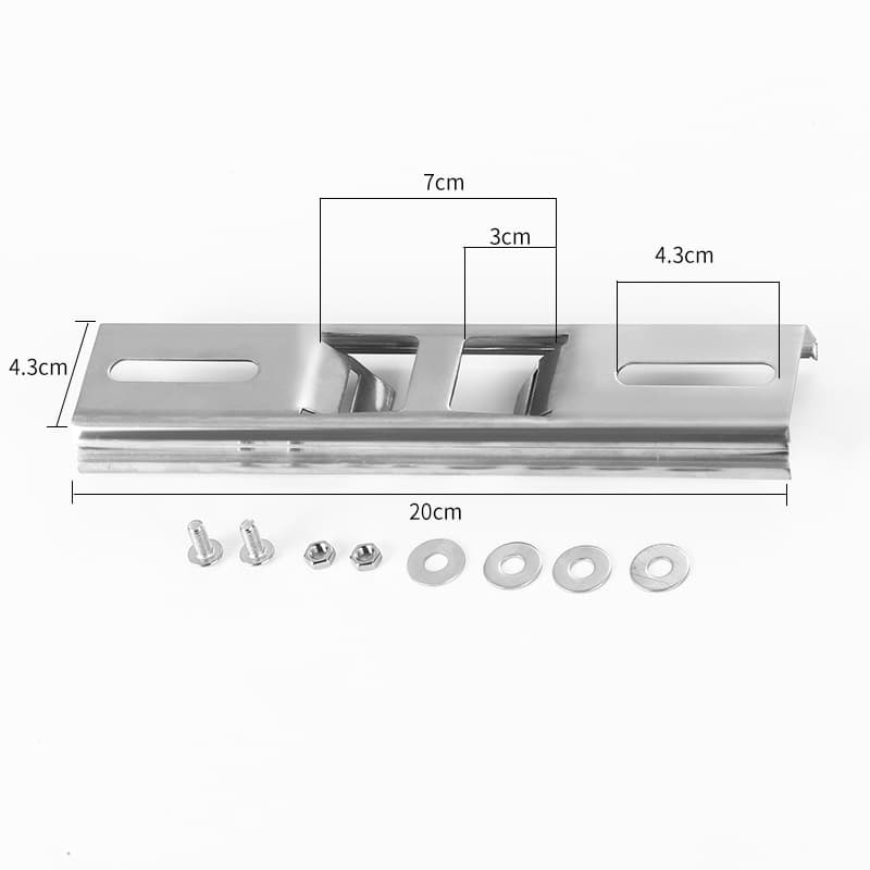 20cm Crossbar Waterproof Box Bracket for Distribution Box, Pole Mount, Rail, Camera Clamp, Utility Pole, Street Light Post