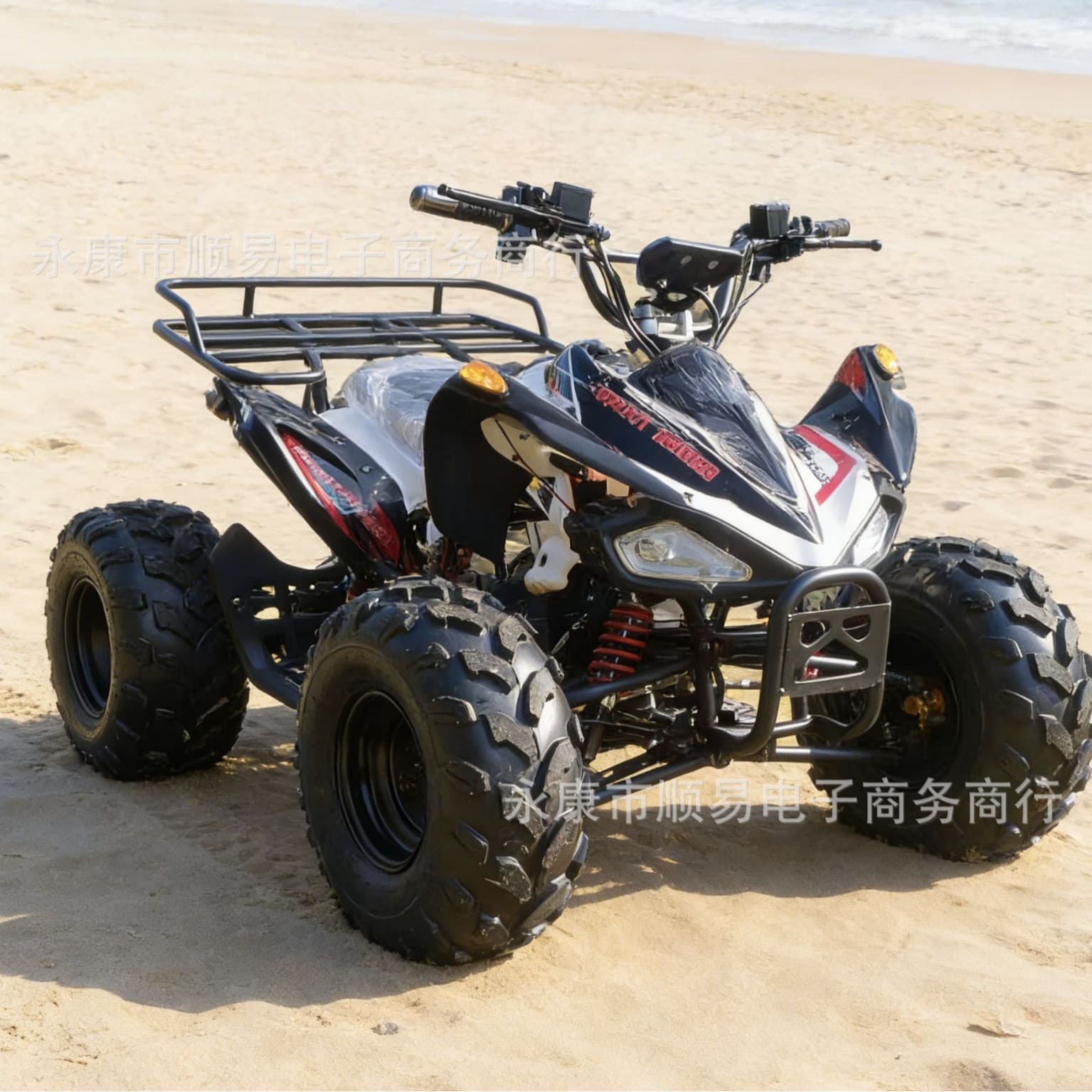 Electric ATV, off-road four-wheel vehicle, fun to play in the sand, electric off-road vehicle, ATV