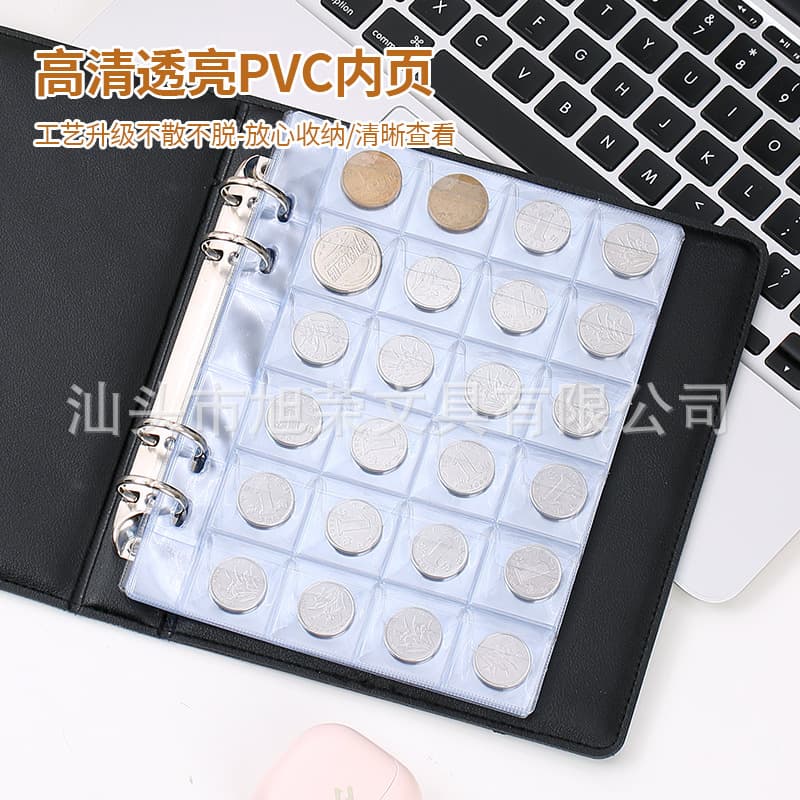 Cross-Border Best-Selling 480-Slot Coin Collection Album Large Capacity Ancient Coins Silver Dollars Commemorative Coins Binder