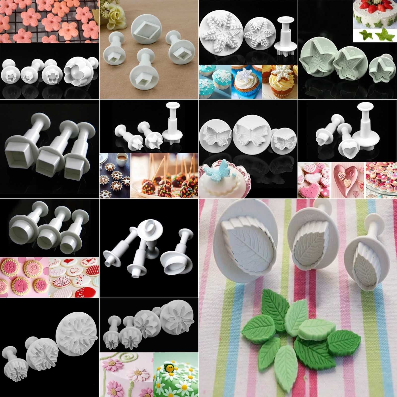 Baking Set 3p Spring Mold Set Combination Fondant Cake Mold Set Plastic Cookie Embossing Mold In Stock