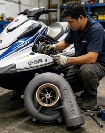 Yamaha Motorboat 1.8t Mechanical Supercharger with Original Factory Specifications, High-Speed Impeller Supercharger