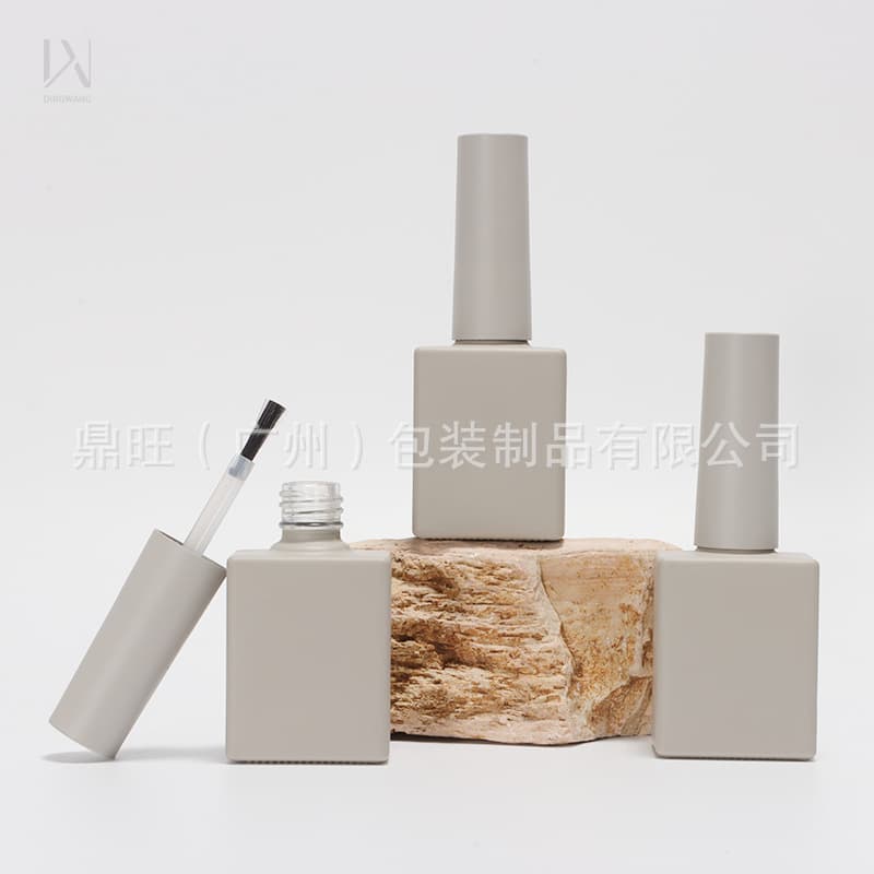 Factory Direct 12ml Nail Gel Bottle, Spray Square Nail Gel Light-Proof Glass Empty Bottle, Nail Gel Empty Bottle