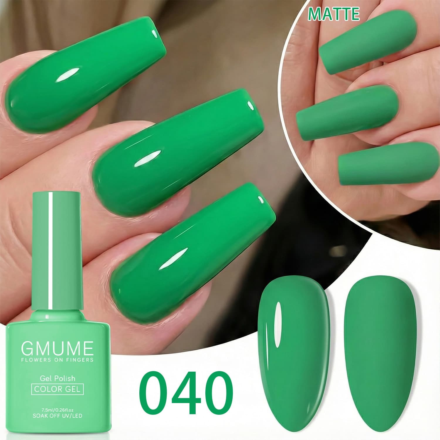 Cross-Border Best-Selling Grass Green, Dark Green, Mint Green Bottle Gel Polish, Internet Celebrity Trendy Color, High-Pigment Nail Salon New Versatile Shade