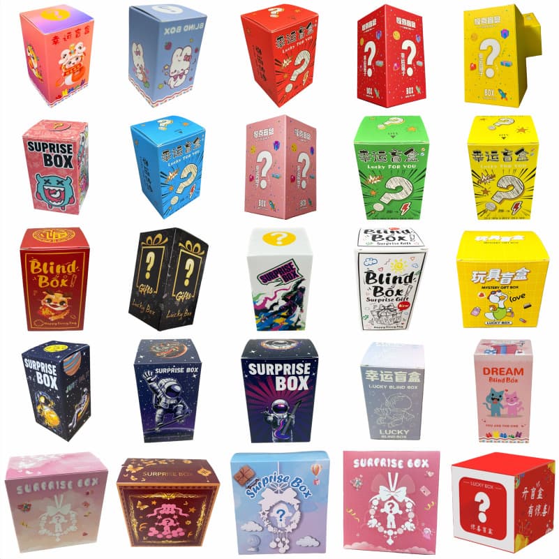 Wholesale Mystery Boxes Surprise Blind Box Toy Color Box Trendy Figure Blind Box Packaging Box Gift Blind Box Empty Box