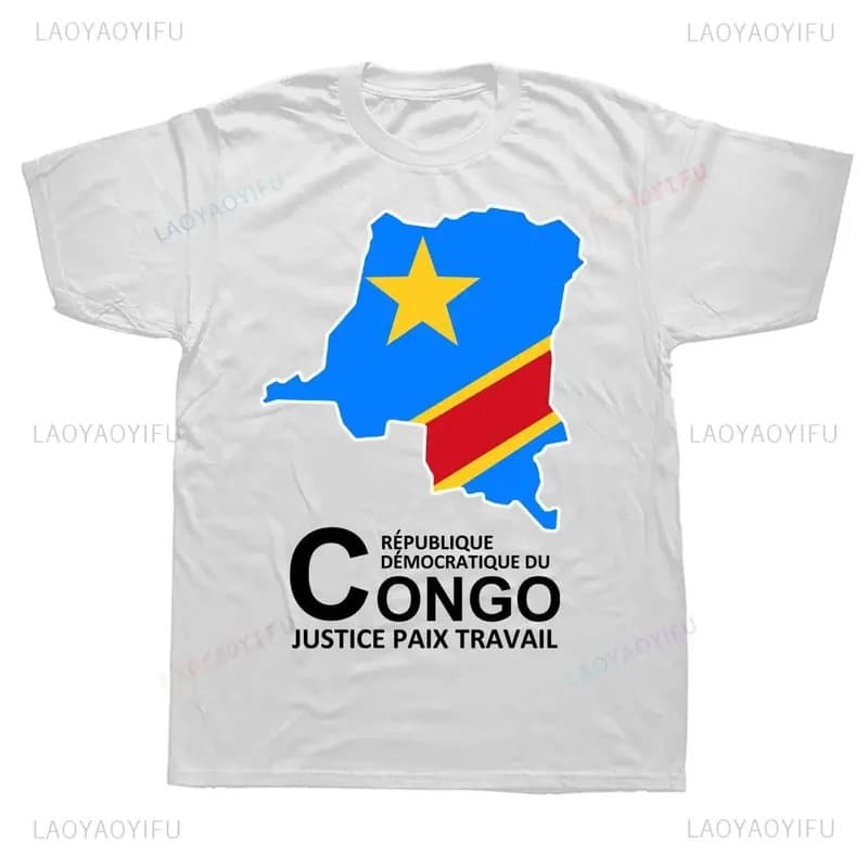 2026 Cross-border European size, cotton T-shirt, supports one-piece DIY with custom image, Country Map Printed 2026