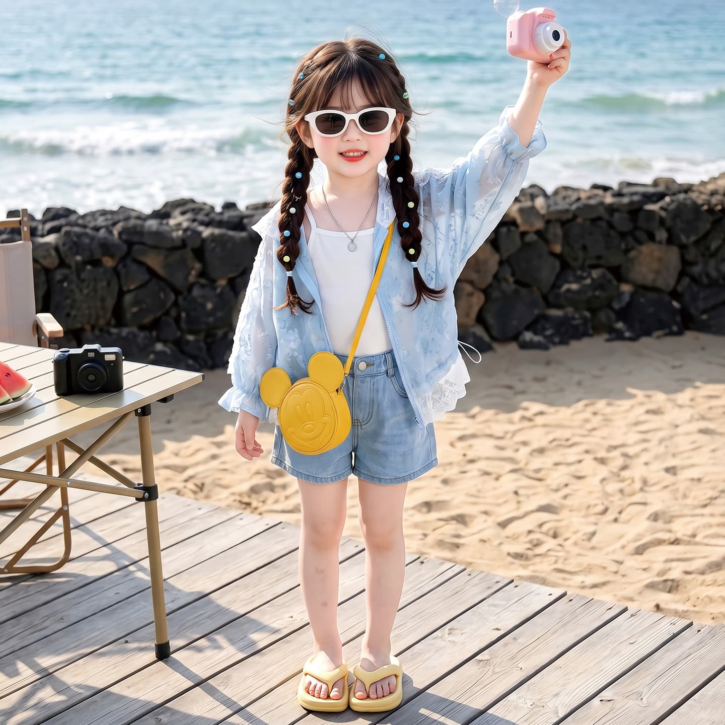 Girls sun protection clothing summer 2026 new little girl thin coat baby girl lace skin clothing children's sun protection clothing