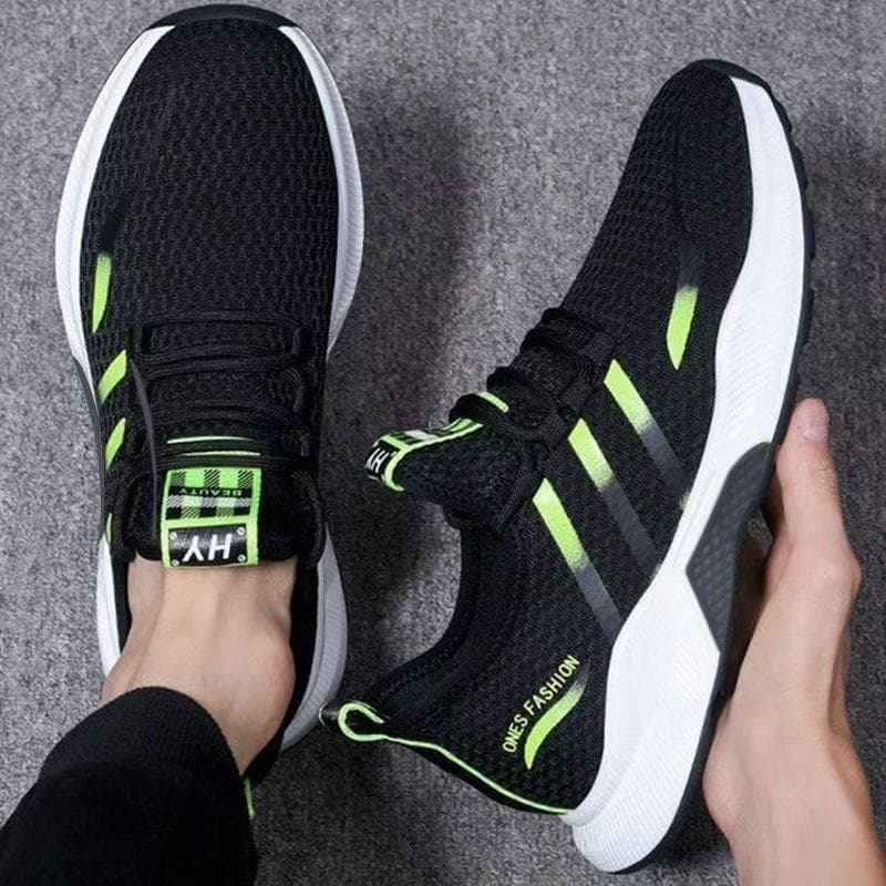 Trendy shoes new autumn breathable fly-woven mesh Internet celebrity trendy shoes Korean version men's sports, leisure and comfortable running shoes for men