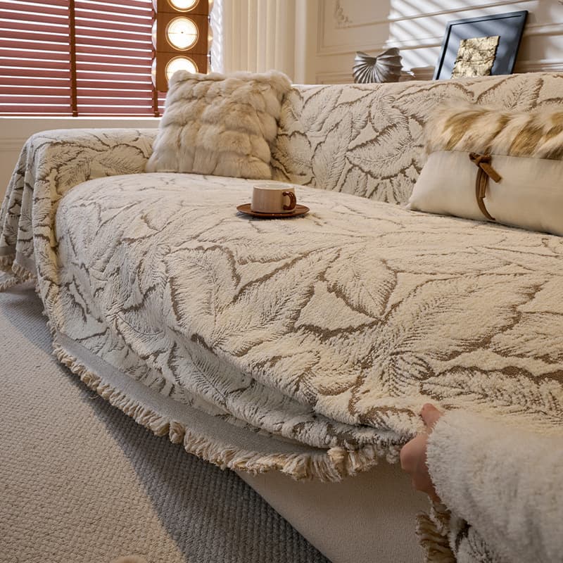 Thickened Universal Sofa Cover Cloth Simple Style Full Wrap Sofa Sheet Towel Polyester Material Modern Minimalist Design