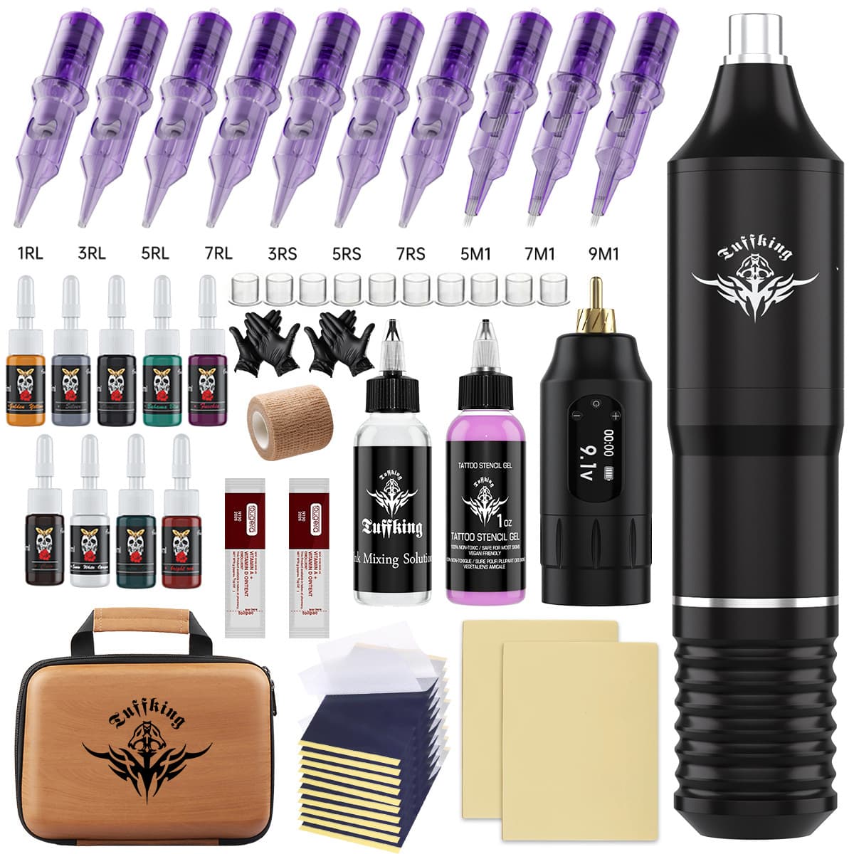Tuffking Tattoo Machine Kit Tattoo Pen Tattoo Tool Tattoo Motor Machine Multifunctional All-in-One