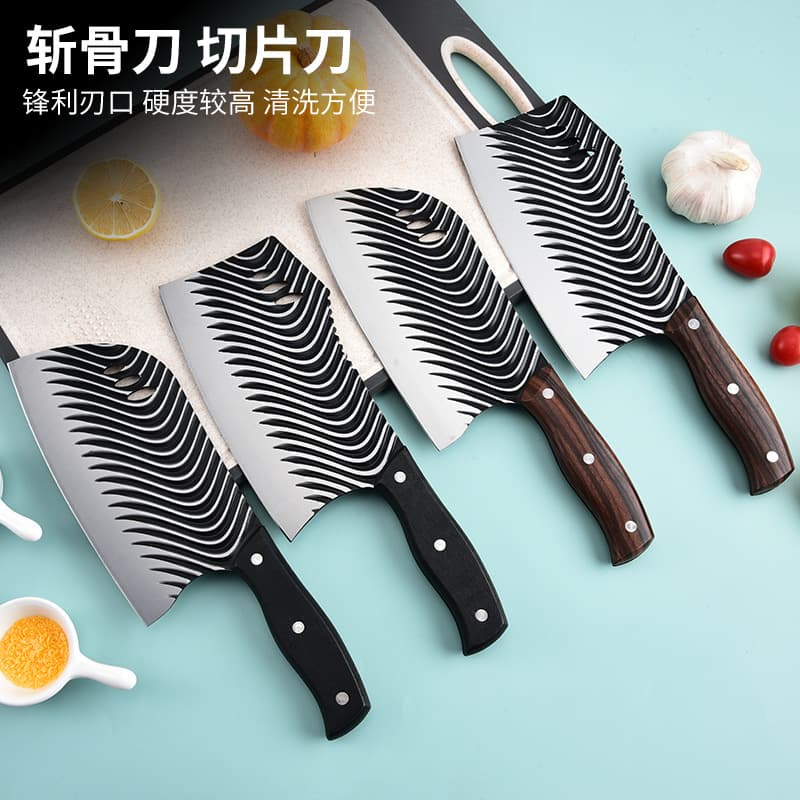 Household kitchen knife kitchen ultra-fast slicing knife hand-forged bone chopping knife chef's special bone cutting sharp