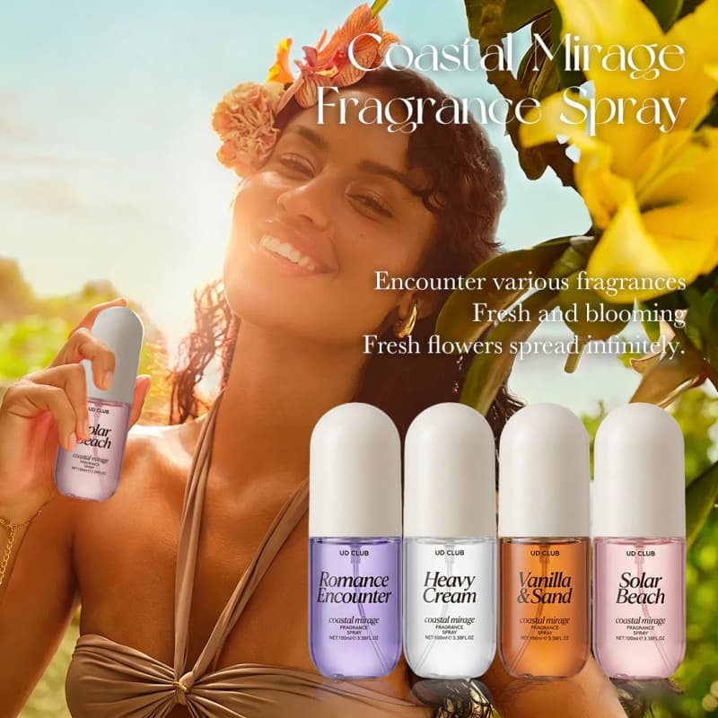 UD CLUB Cross-border Non-alcoholic Perfume Body Spray Coastal Romance Fragrance Long-lasting Light Scent for Women