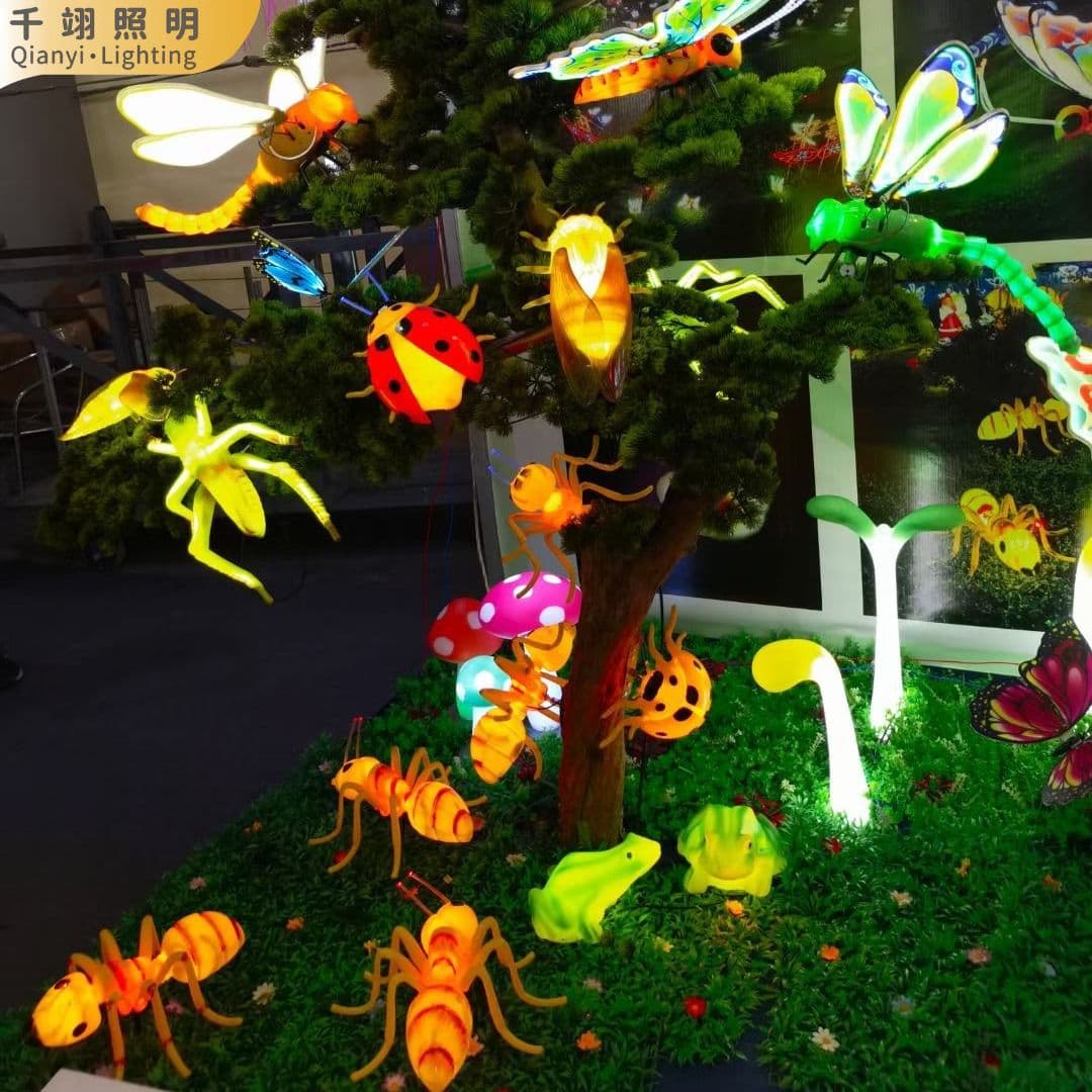 Outdoor simulated butterfly glowing dynamic butterfly light for scenic parks, outdoor lawn lighting, courtyard decorative lamp