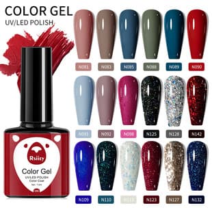 Single Color Gel Nail Polish for Cross-Border UV/LED Curing, Long-Lasting Nail Gel, Professional Nail Salon Use, Factory Wholesale