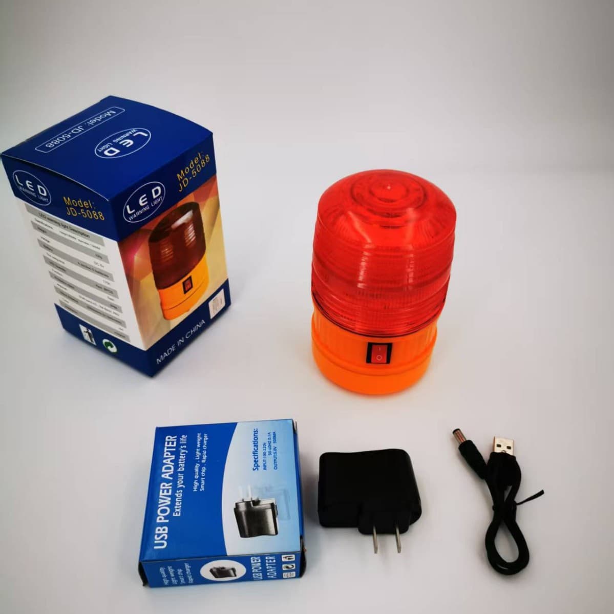 LTD-5088 Rechargeable Magnetic LED Warning Light for Road Work and Guard Booth Ceiling Use