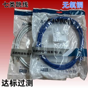 Cat7 Shielded Patch Cable High-Speed Network Broadband Wire Pure Copper Computer Network Cable 10 Gigabit 1 Meter