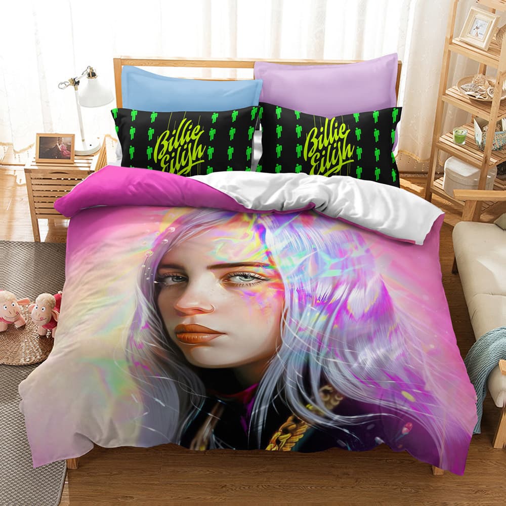 3-Piece Set Amazon Export Home Textile Duvet Cover Set 3D Digital Print Portrait Billie