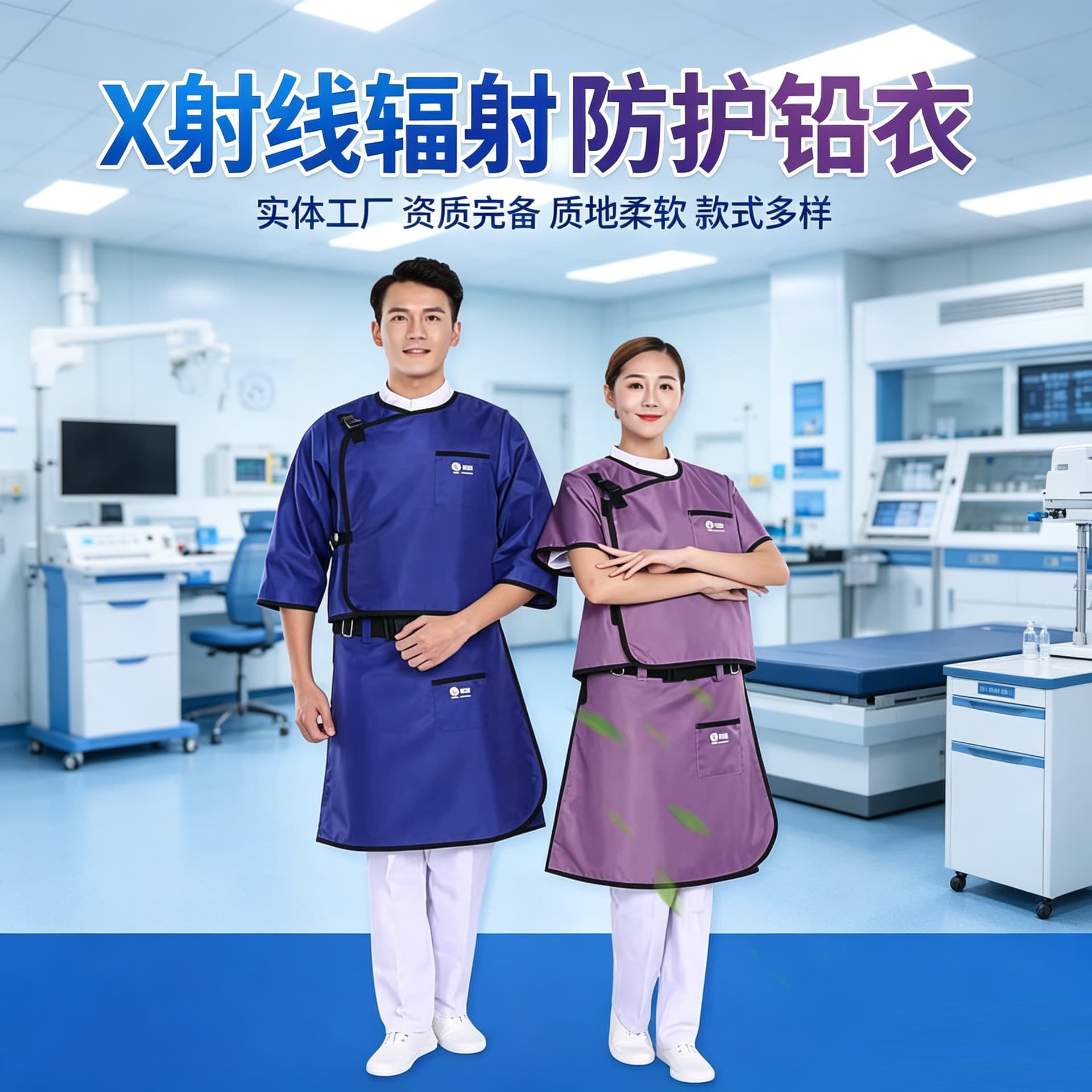 Radiation Protection Lead Apron 0.5mmPb Lead Apron for Dental, CT Room, Radiology Use Lead Apron Lead Cap Lead Glasses