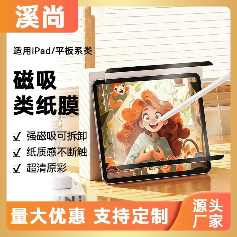 Magnetic Paper-Feel Screen Protector for New 2026 iPad 12, iPad 11th Gen Anti-Fingerprint 13-inch 11-inch Matte Wholesale