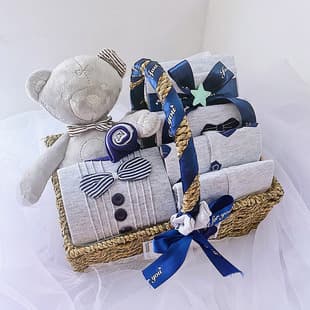 Newborn Baby Clothing Set Gift Box Autumn/Winter Boys Baby Full Moon Gift 100 Days