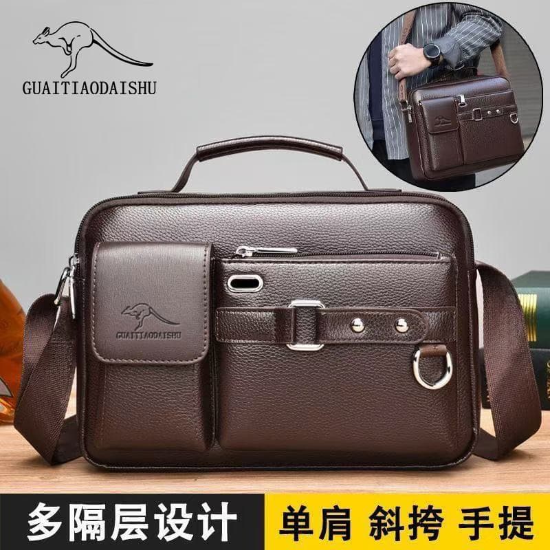 Cross-border Best-selling Men's Briefcase Crossbody Bag Men's Shoulder Bag Men's Handbag Large Capacity High-end Business Bag