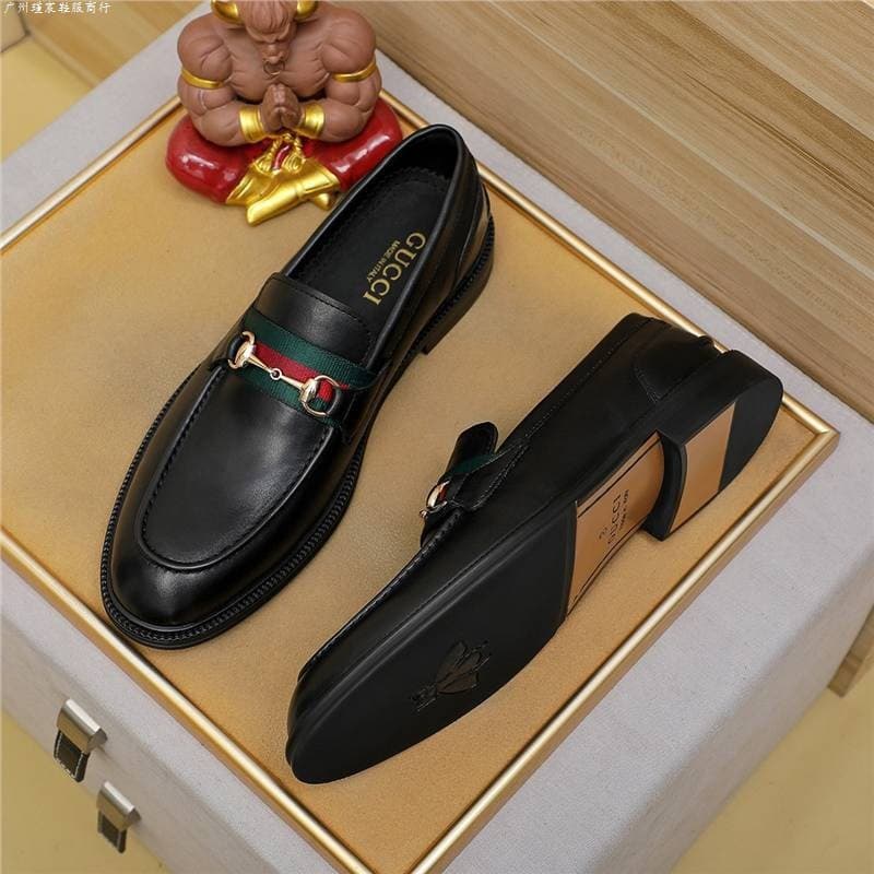 Original Box High-End Men's Leather Shoes New Style Genuine Leather Soft Sole Business Casual Oxfords Top Layer Cowhide British Style