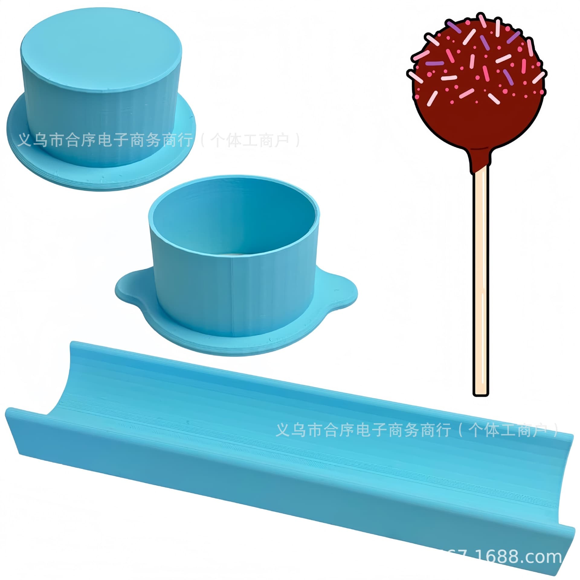 Cross-border new product Circle Cake Pop Mold Set round cake puff cookie mold set