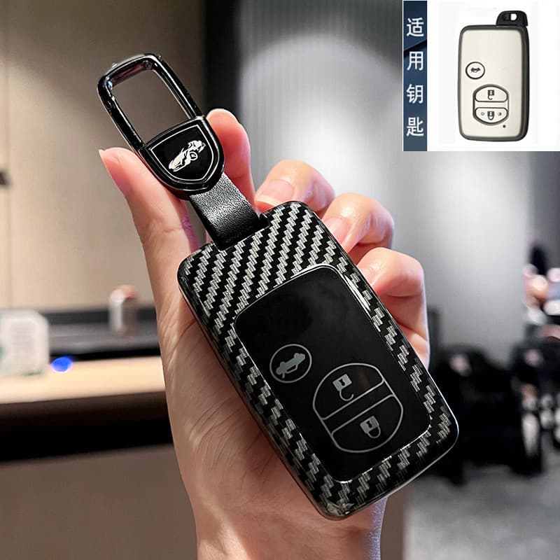 Suitable for Toyota old Camry key cover RAV4 Highlander Prado 86 Ruizhi domineering car bag buckle shell