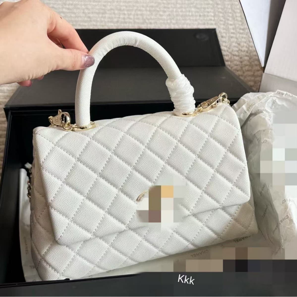 Women's Quilted Chain Handle Bag 2025 New Leather Box Bag Crossbody Shoulder Bag In Stock