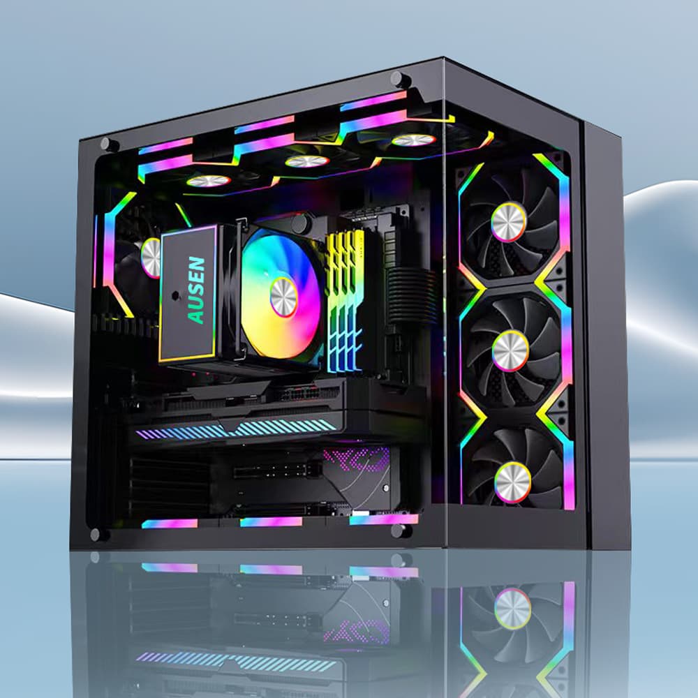 Prism Building Block Wireless Splice Fan Case Fan Computer Cooling Fan Temperature Control Silent ARGB Light Sync