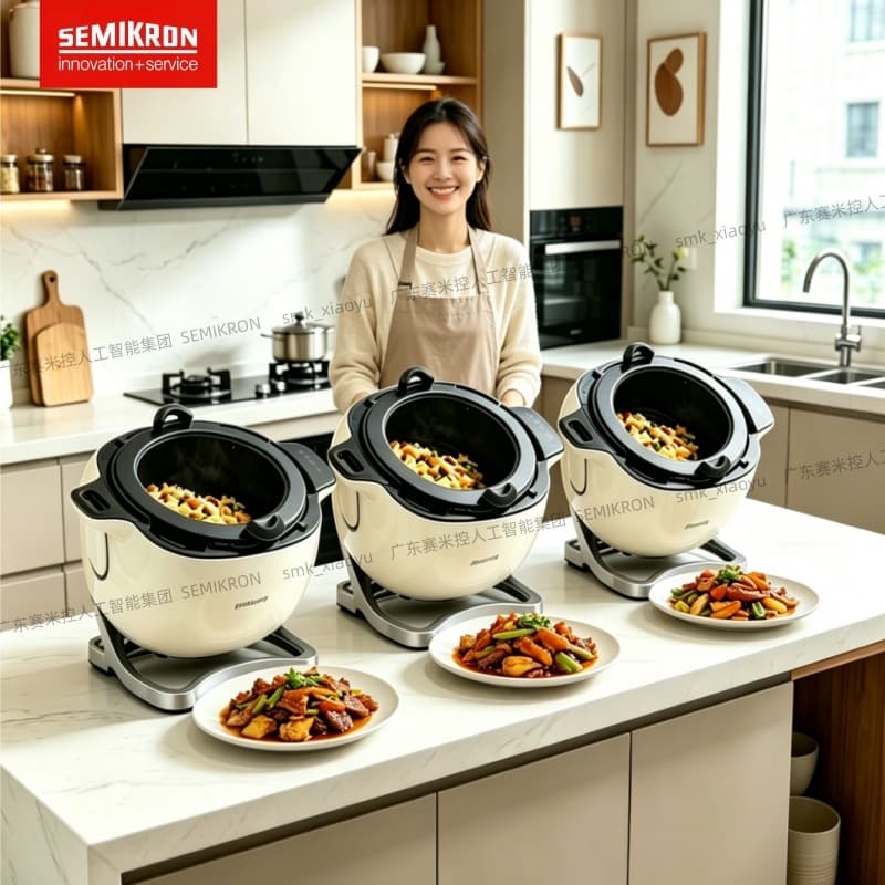 Saimi Control Household Intelligent Automatic Cooking Machine Cooking Machine Low Oil Fume Automatic Rice Frying Machine Stew Pot 200-30