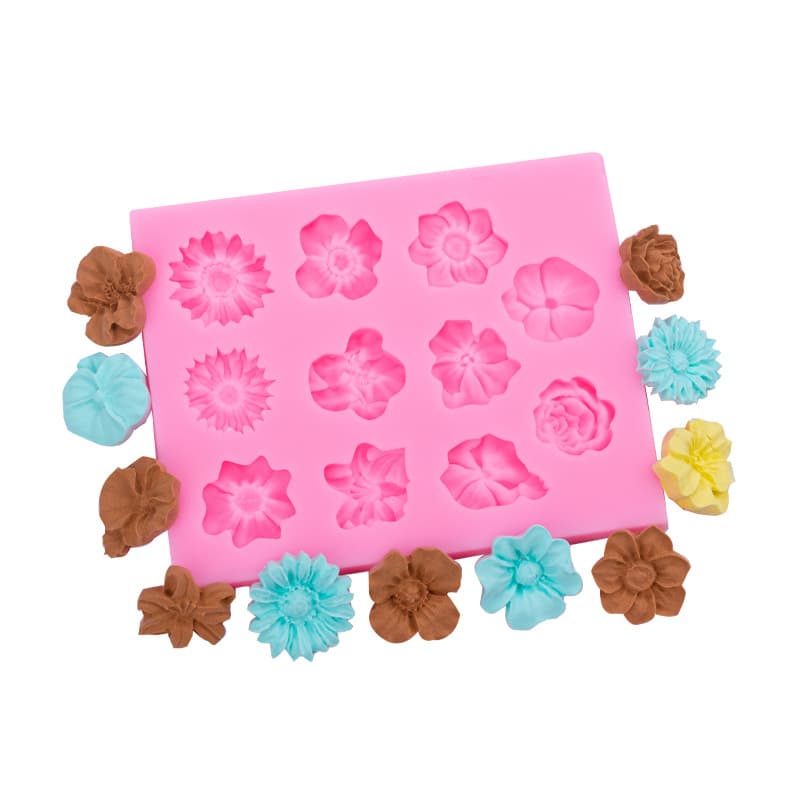 DIY Cake Mold Multiple Daisy Flip Sugar Silicone Liquid Silicone Mold Soft Clay Handmade Soap