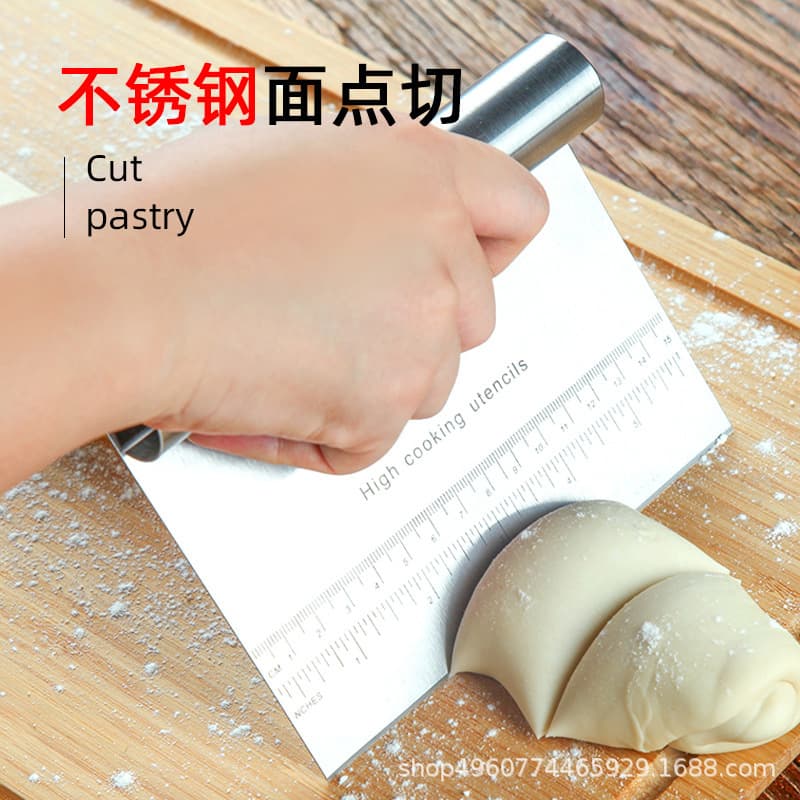 Custom Link for Regular Customers: Stainless Steel Dough Cutter for Baking, Flour Cutting, Noodle Cutting, Nougat Cutter, Scraper with Scale