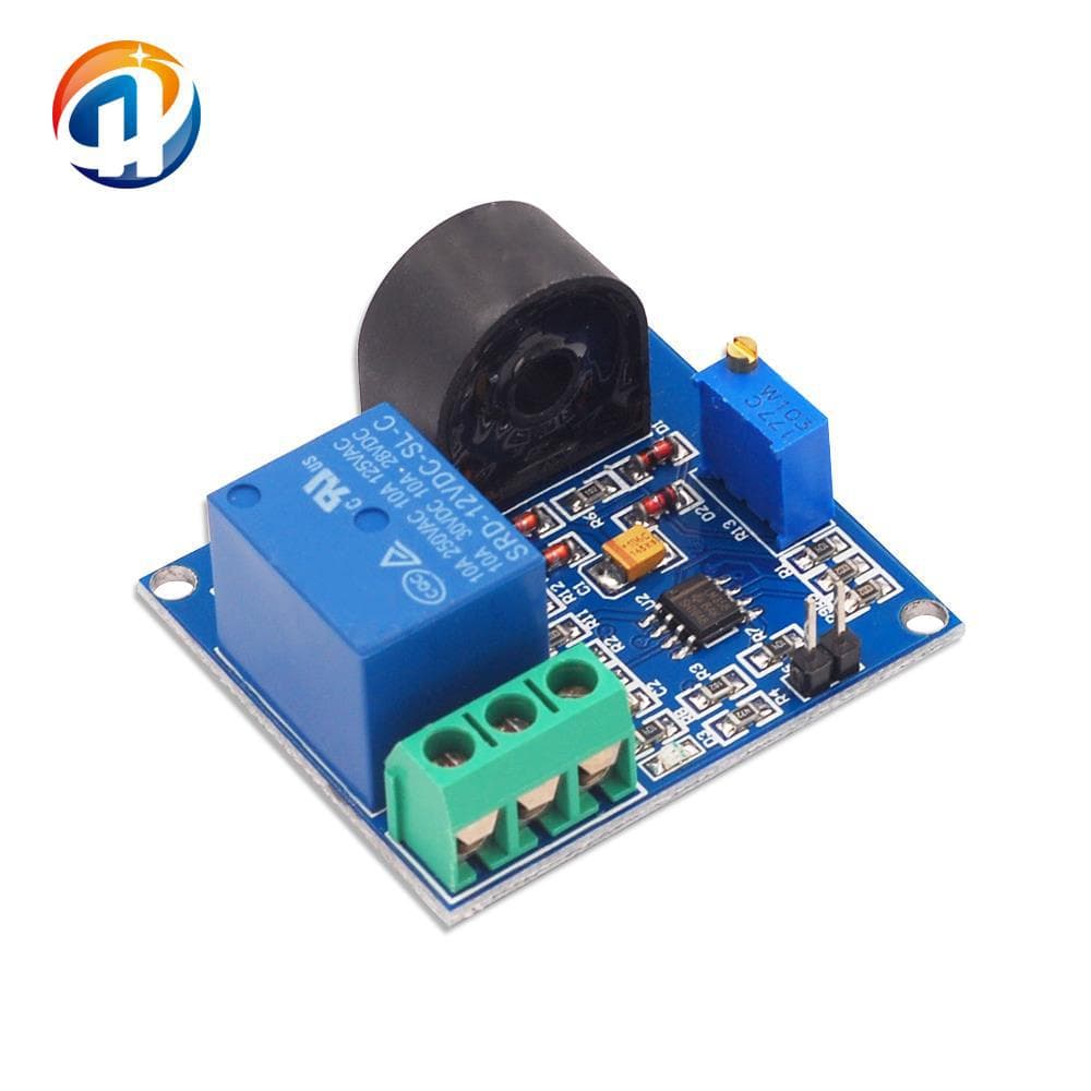 5A Overcurrent Protection Sensor Module, AC Current Detection Sensor with 5V/12V Relay