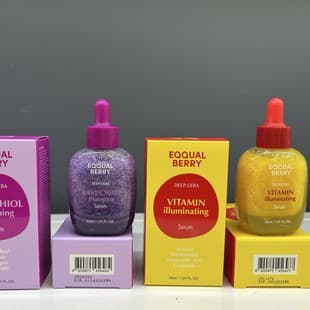 Korean EQQUAL BERRY Bakuchiol Plumping Vitamin Serum Bakuchiol Essence Tool