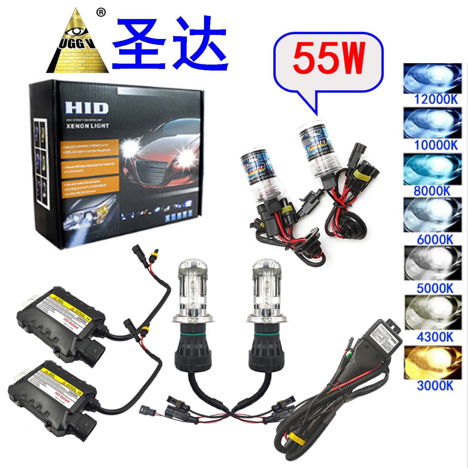 Cross-border spot HID suit car HID xenon 35W55W car headlight HID H11 9005 H7