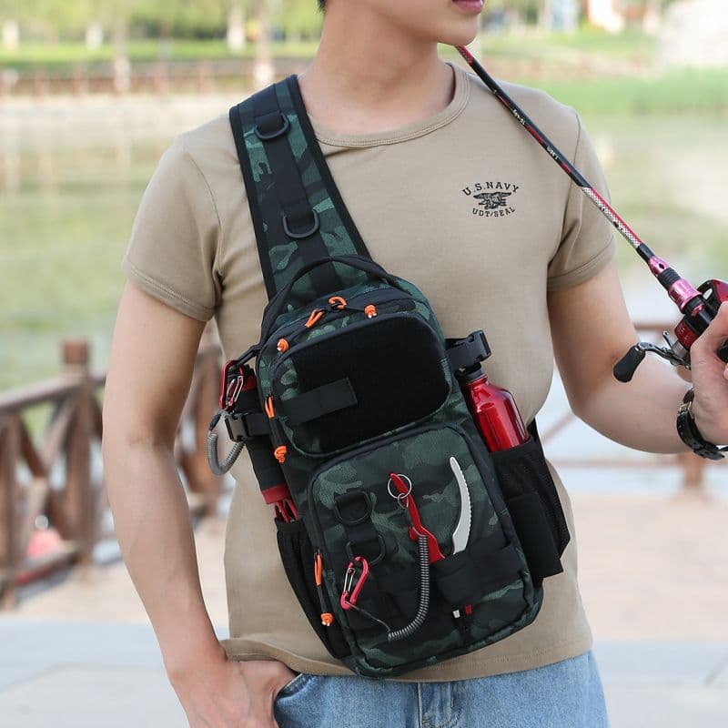 Luxury Fishing BagSingle Shoulder Multi-functional Small Bag