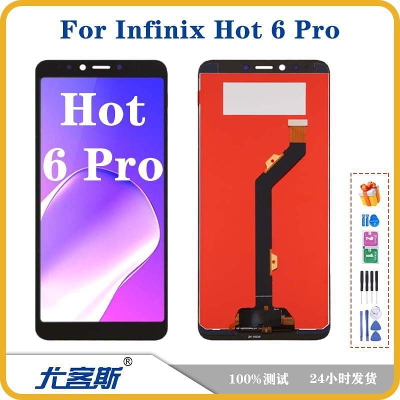 Compatible with Tecno Infinix Hot 6 Pro LCD Screen Assembly Original Display with Touch Screen