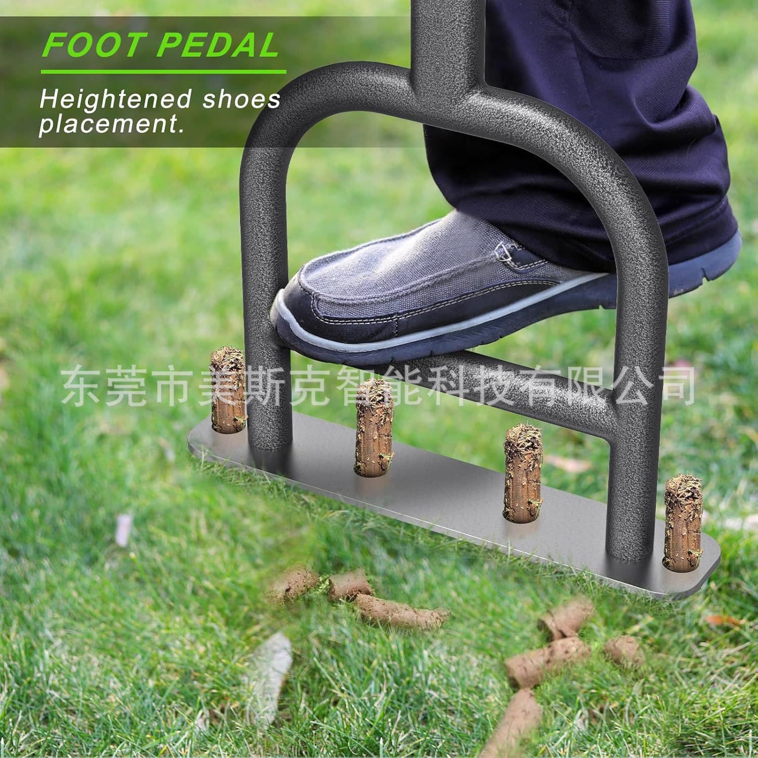 Amazon Hot-Selling Lawn Aerator, Stainless Steel Base 4-Hole Drill, Soil Turner, Loosener, Garden Tool
