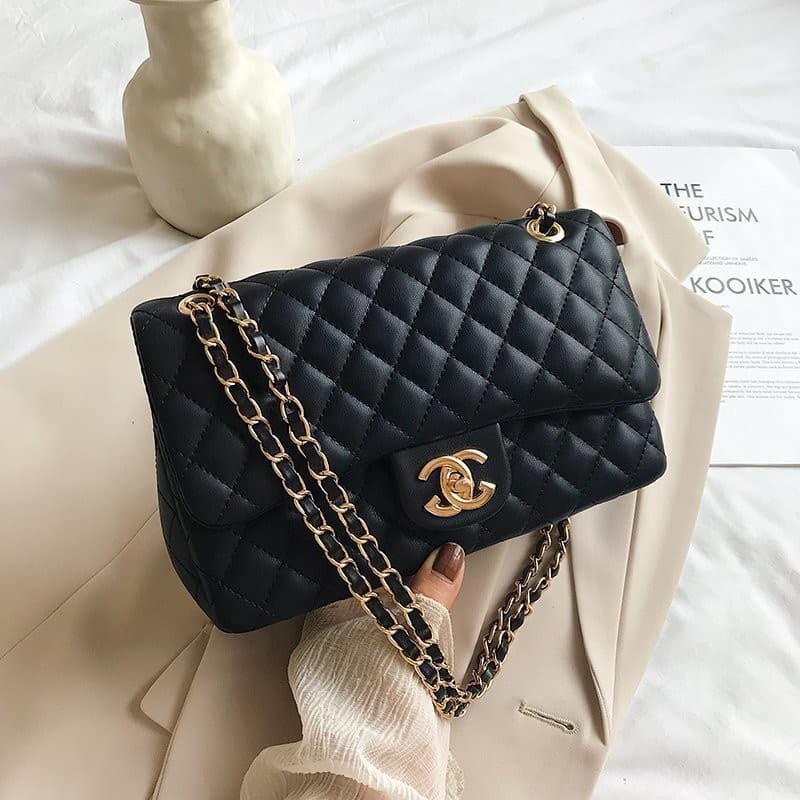 Cross-border Women's Bag 2026 New Style Fashionable Diamond Quilted Chain Strap Trendy High-Quality Shoulder Crossbody Bag