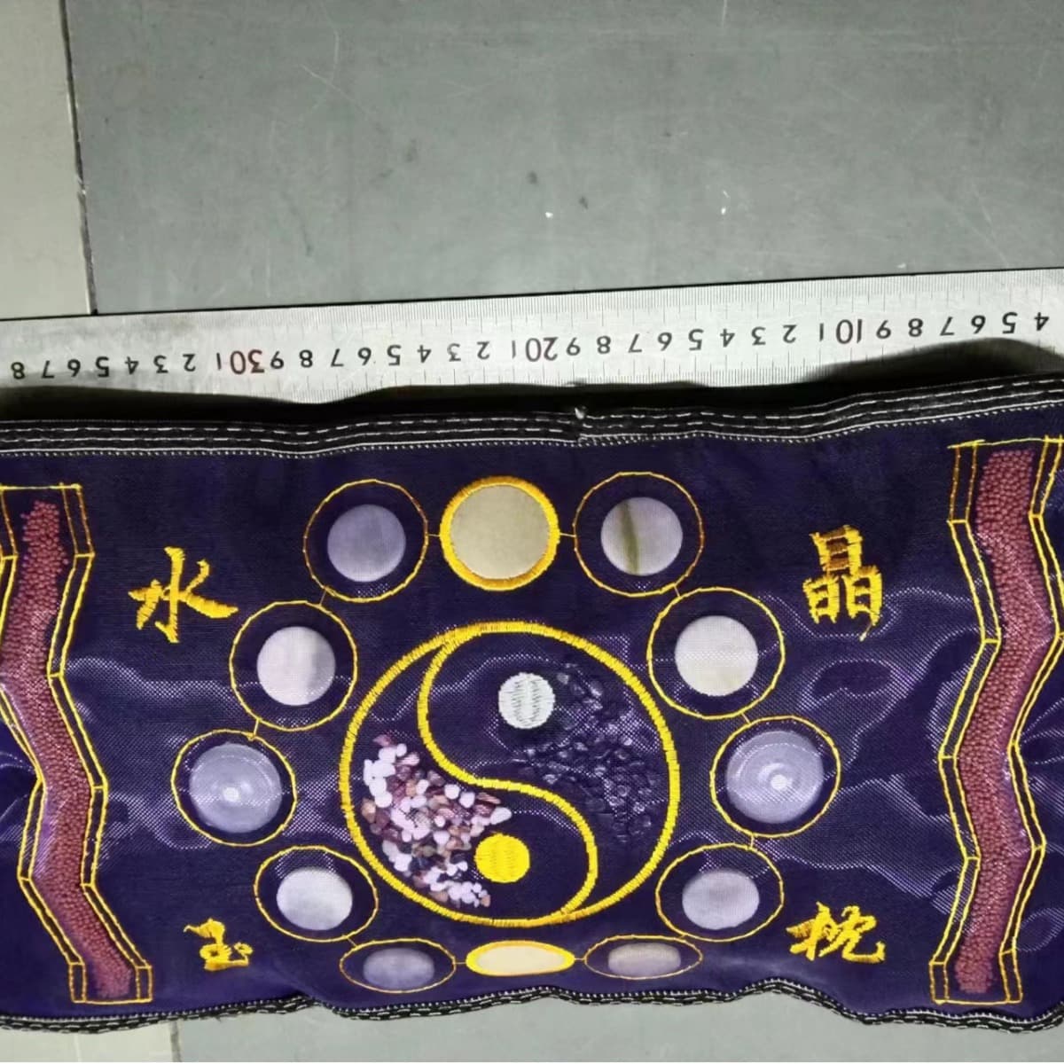 Manufacturer wholesale multifunctional crystal jade pillow with negative ion therapy, neck care bag for travel sales gifts.