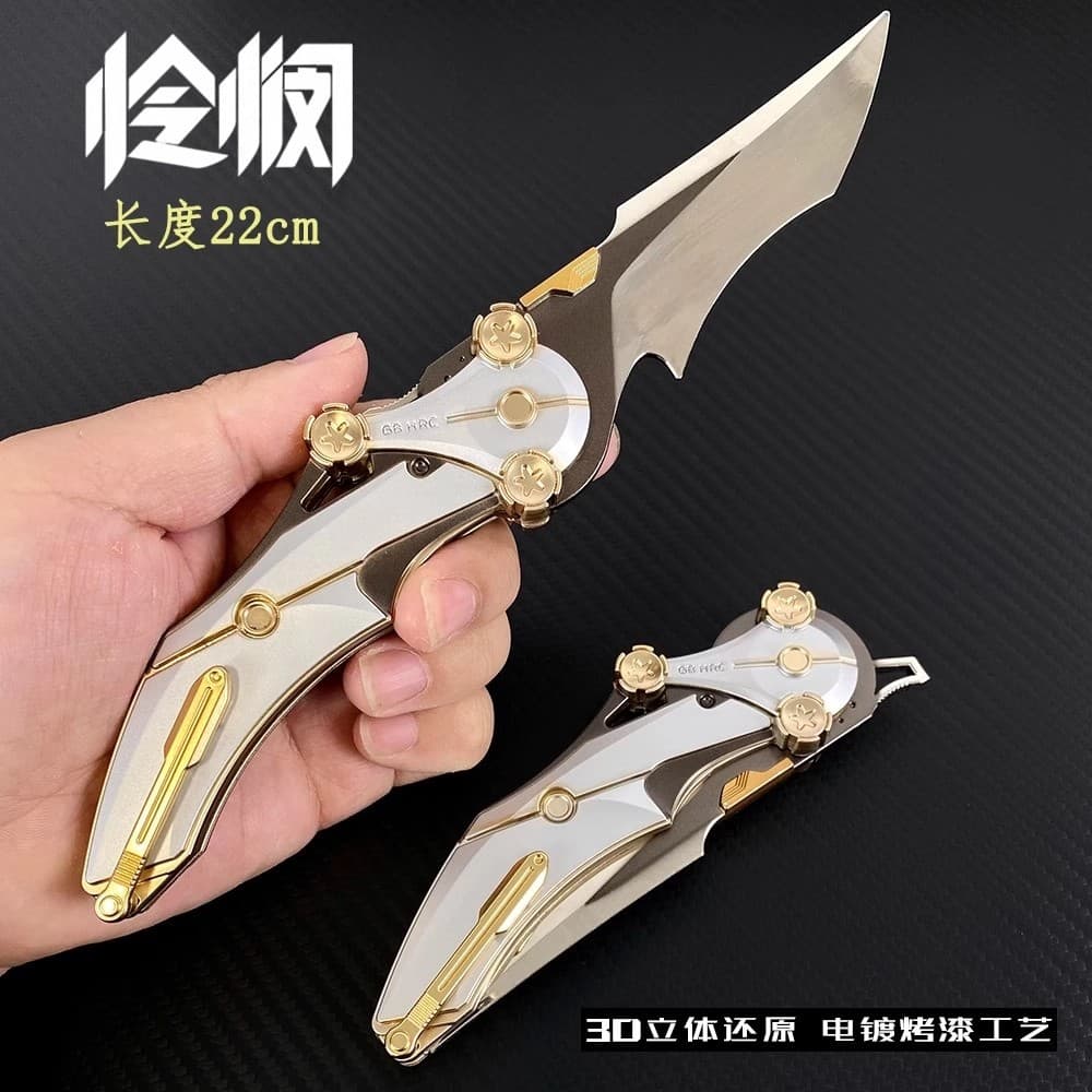 Delta Peripheral Large Folding Version Mercy Folding Knife Model, Claw Knife Toy