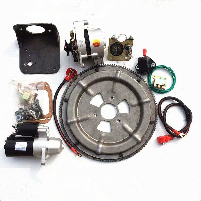 Modified diesel electric starter 6 horses 8 horses 10 horses small 12 horsepower new ring gear bracket motor complete set of accessories