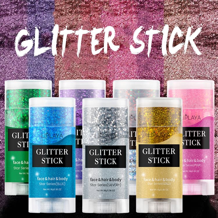 Cross-border Cosmetics GLITTER STICK Glitter Stick Shimmer Pearl Stage Party Body Hair Cream