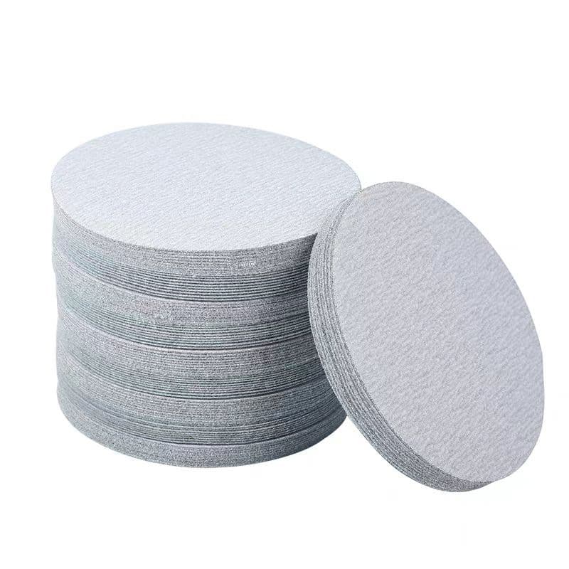 Factory Direct Wholesale Flocked White Sandpaper 4/5/7/9 Inch Self-Adhesive Disc Polishing Hook-and-Loop Metal Sanding Paper