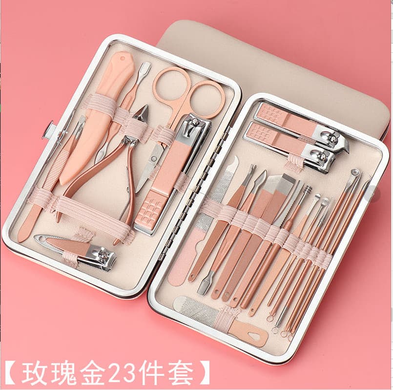 Nail Cutter High-End Rose Gold Set with Scissors