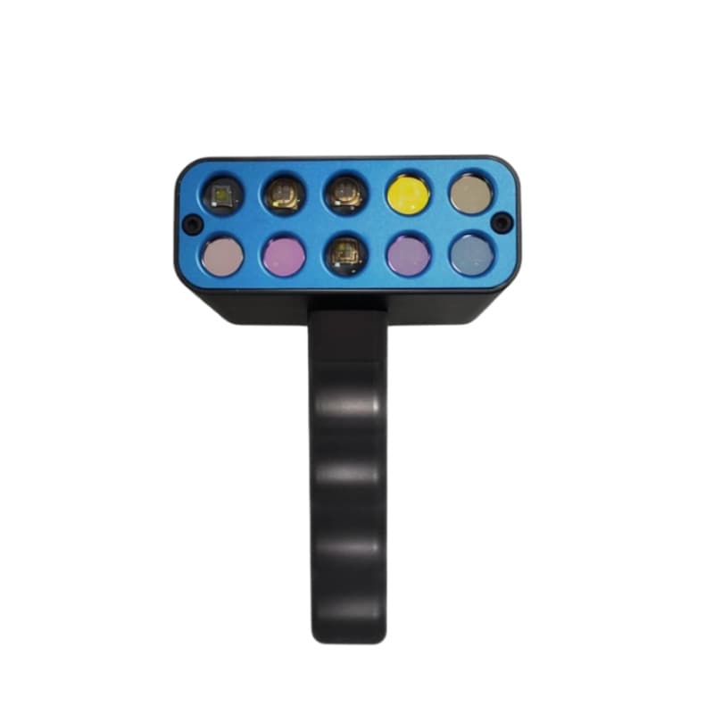Portable Thirteen-Band Uniform Inspection Lamp for Multi-Wavelength Trace and Footprint Detection